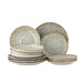 Bloomingville Serviesset Fleur Set van 12 stuks - Naturel