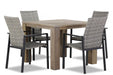 Lifestyle Upton/Brighton 100 cm dining tuinset 5-delig stapelbaar