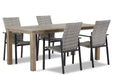 Lifestyle Upton/Bristol 180 cm dining tuinset 5-delig stapelbaar