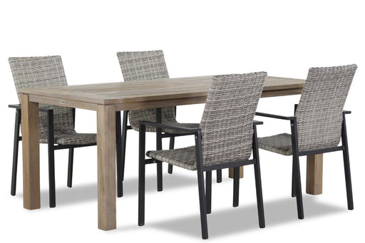 Lifestyle Upton/Bristol 180 cm dining tuinset 5-delig stapelbaar