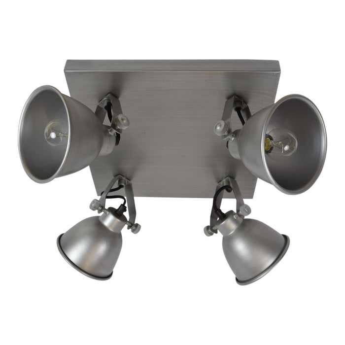 Urban Interiors Stoere spot Industrial 4-lichts - Antique Zink