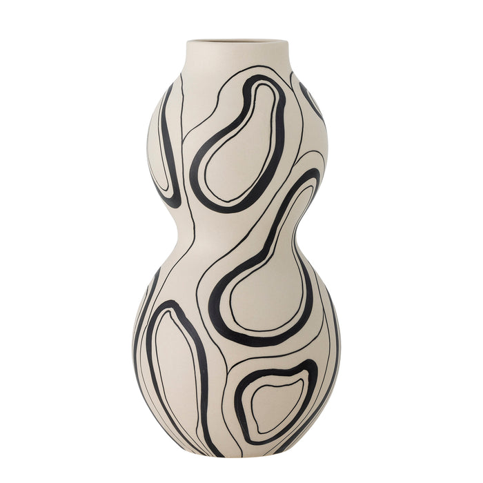 Bloomingville Vaas Nicola 34cm hoog - Zwart