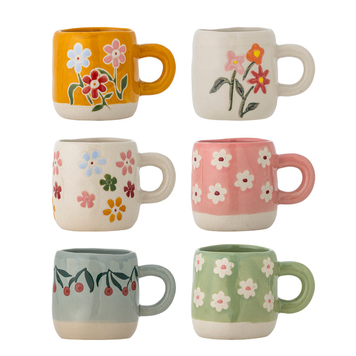 Bloomingville MINI Mok Millie Set van 6 stuks - Meerkleurig