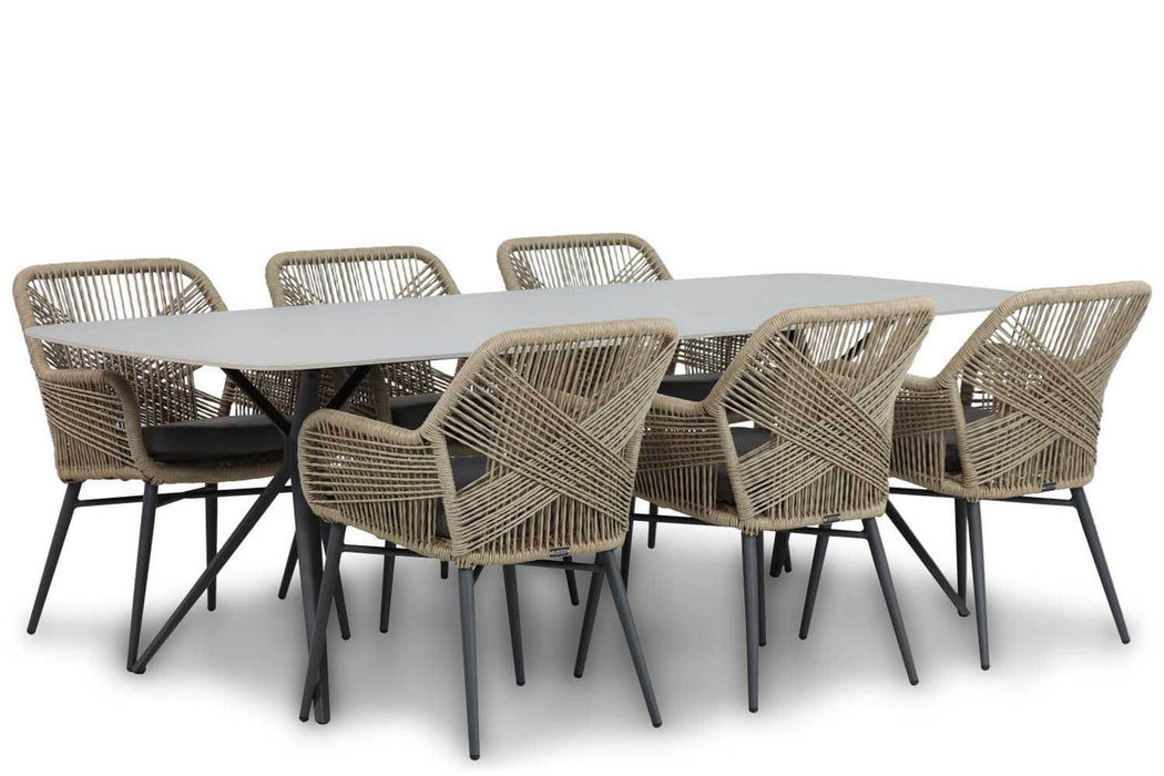 Lifestyle Advance/Valerio 240 cm dining tuinset 7-delig - 19300