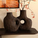 By-Boo Vaas Narn 35cm hoog - Bruin