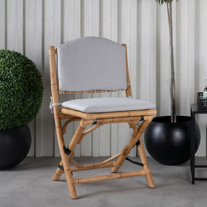 Nohr Inklapbare Tuinstoel Zev Rotan - Naturel - ThatLyfeStyle