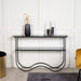 Nohr Sidetable Asim Glas, 117cm - Zwart