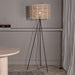 Nohr Vloerlamp Shian Rattan, 160cm hoog - Zwart