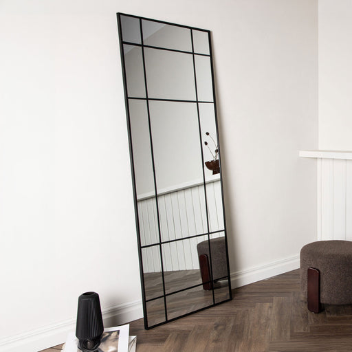 Nohr Spiegel Madiha Raster 193 x 67cm - zwart - Passpiegel - ThatLyfeStyle