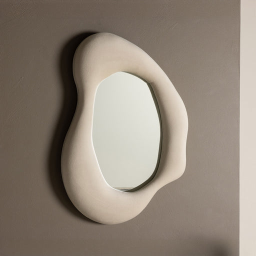 Nohr Organische Spiegel Lake Velvet, 70 x 49cm - Beige - Japandi