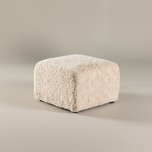 Nohr Poef Sonia Faux fur, 50 x 50cm - Beige - ThatLyfeStyle