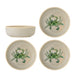 Bloomingville Schaal Hadden Krab, Set van 4 stuks - Groen