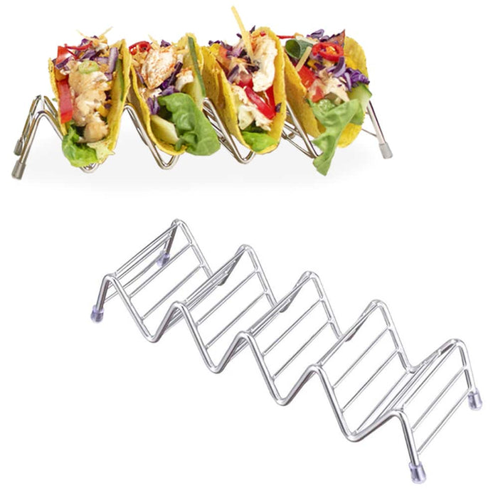 Krumble Taco en tortilla houder - Chroom