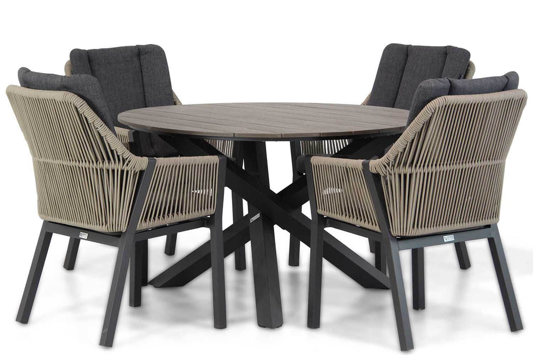 Lifestyle Verona/Ancona 125 cm dining tuinset 5-delig - 12080