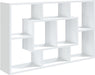 vidaXL - Wandschap - 85x16x52,5 - cm - bewerkt - hout - wit - ThatLyfeStyle