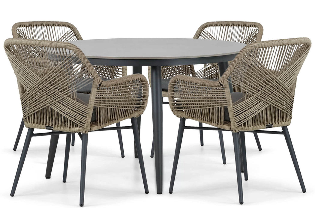 Lifestyle Advance/Vienna 120 cm dining tuinset 5-delig - 21402