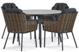 Santika Fasano/Vienna 120 cm dining tuinset 5-delig