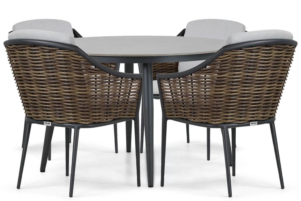 Coco Olivine/Vienna 120 cm dining tuinset 5-delig