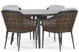 Coco Olivine/Vienna 120 cm dining tuinset 5-delig