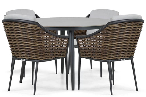 Coco Olivine/Vienna 120 cm dining tuinset 5-delig