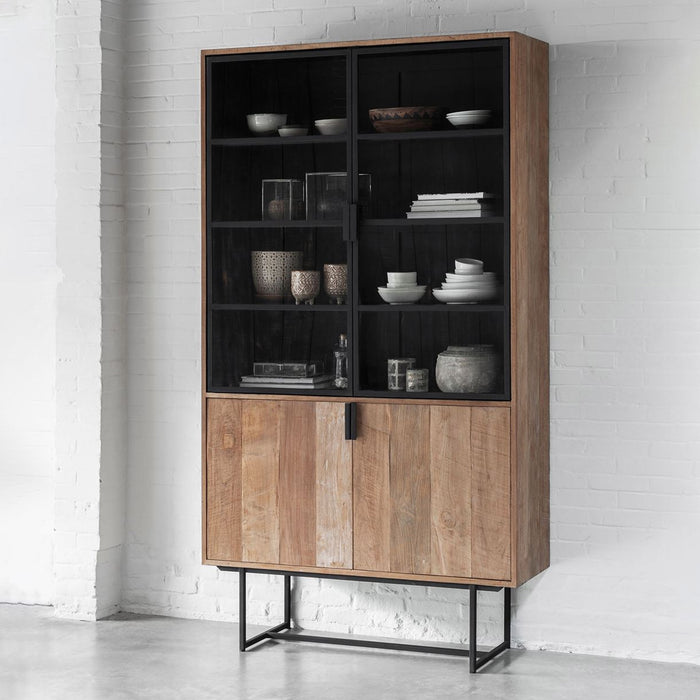 DTP Home Vitrinekast Odeon Teakhout, 220 x 120cm - Bruin