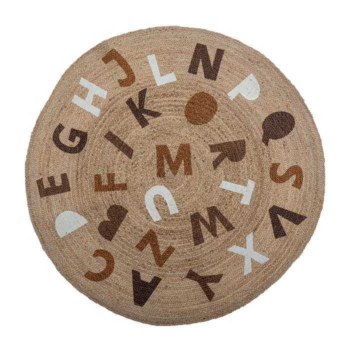 Bloomingville MINI Rond Vloerkleed Dinne Jute, 130cm - Bruin