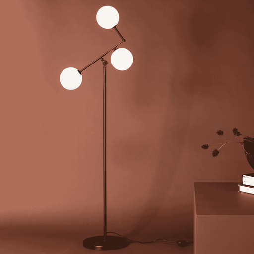 Nohr Vloerlamp Mikah 3-lamps - Zwart