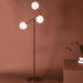 Nohr Vloerlamp Mikah 3-lamps - Zwart