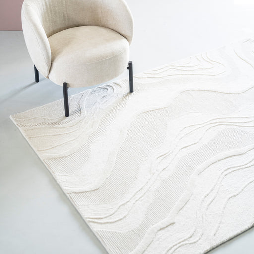 By-Boo Vloerkleed Soil Wol, 190 x 290cm - Off White - ThatLyfeStyle