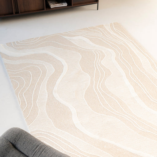 By-Boo Vloerkleed Soil Wol, 160 x 230cm - Beige - ThatLyfeStyle