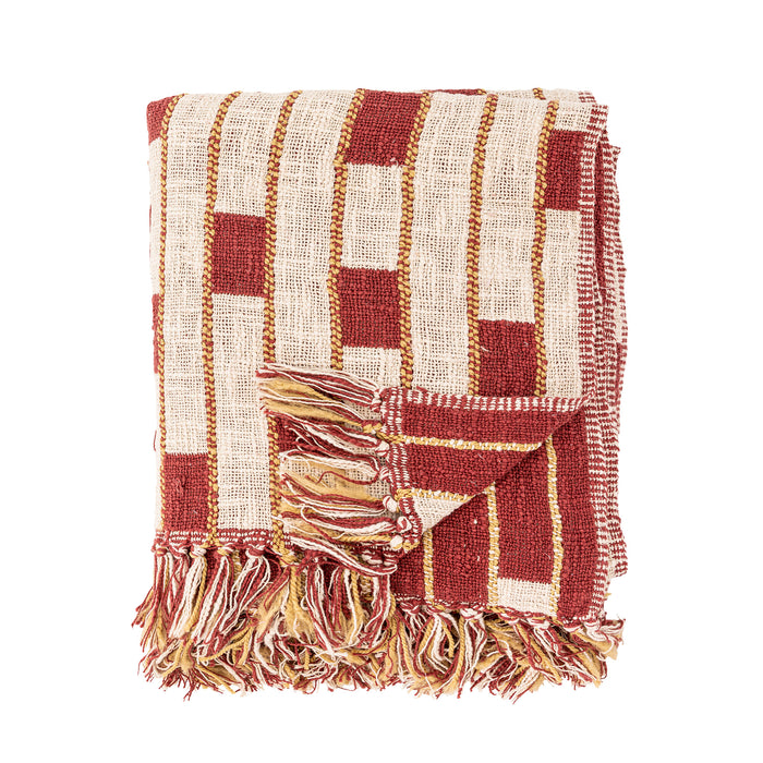Bloomingville Plaid Cang 130 x 160cm - Rood