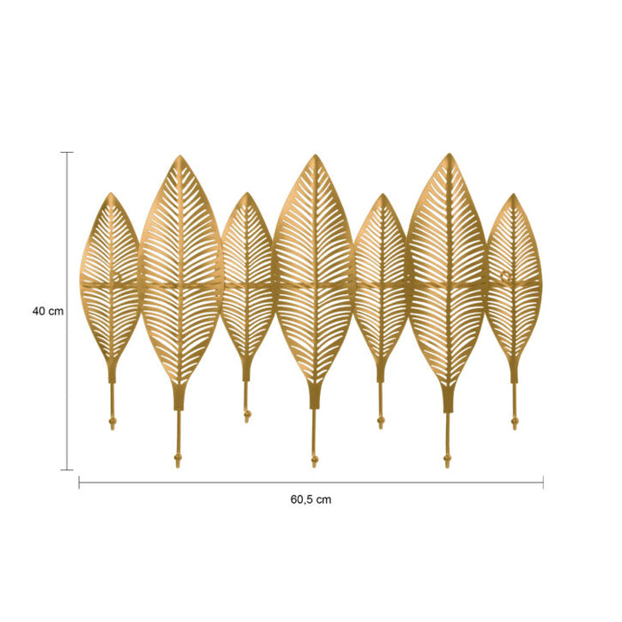 QUVIO Wandkapstok – 7 Veren en 7 haken - ThatLyfeStyle