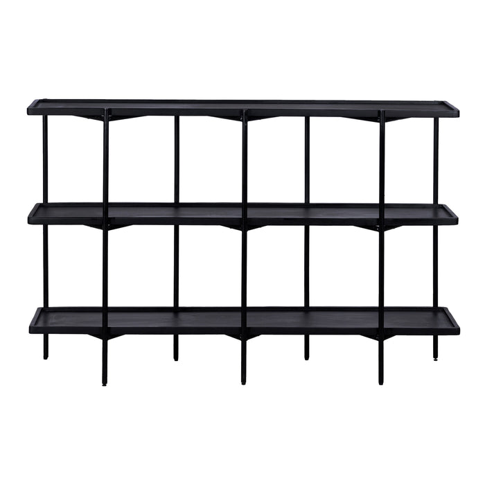 QUVIO Dressoir Luce - FSC® mangohout - 150 cm - Zwart