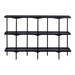 QUVIO Dressoir Luce - FSC® mangohout - 150 cm - Zwart
