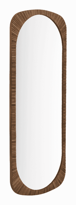 DTP Home Spiegel Lagoon Teakhout 180 x 85 cm - Naturel - Ovaal - Passpiegel
