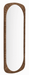 DTP Home Spiegel Lagoon Teakhout 180 x 85 cm - Naturel - Ovaal - Passpiegel