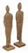 MUST Living Ornament Mr&Mrs Kim Teakhout, Set van 2 stuks - Naturel