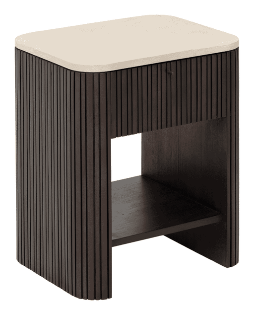 DTP Home Nachtkastje Maroon Mahoniehout en mortex, 60 x 50cm - Donkerbruin