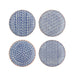 Bloomingville Bord Karine Set van 4 stuks - Blauw