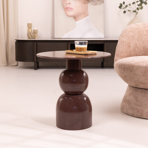 Brix Ronde Bijzettafel Wes 50cm - Roest