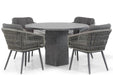 Lifestyle Western/Graniet 120 cm rond dining tuinset 5-delig - 10009