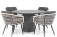 Lifestyle Western/Graniet 120 cm rond dining tuinset 5-delig - 17620