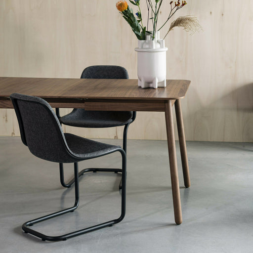 Zuiver Uitschuifbare Eettafel Glimps Notenhout - Bruin