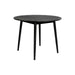 ZILT Ronde Eettafel Memo Eikenhout, 120cm - Zwart