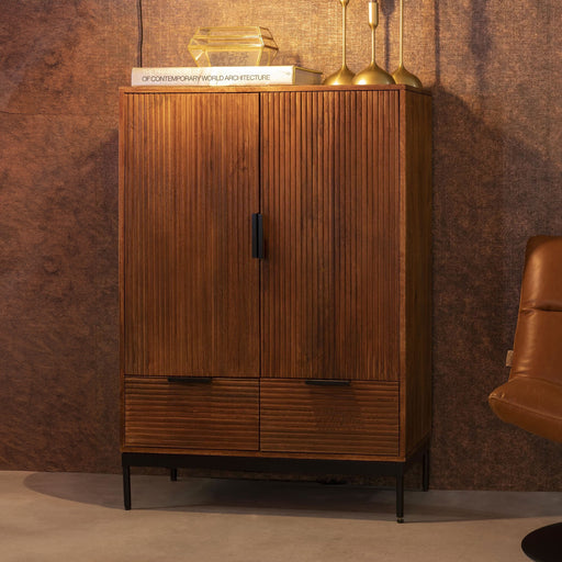 Dutchbone Opbergkast Saroo 115 x 80cm, Mangohout - Bruin