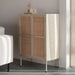 ZILT Opbergkast Meja Rattan, 100 x 80cm - Beige