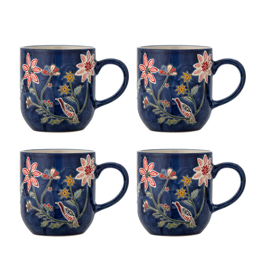 Bloomingville Mok Meredith Set van 4 stuks - Meerkleurig - ThatLyfeStyle