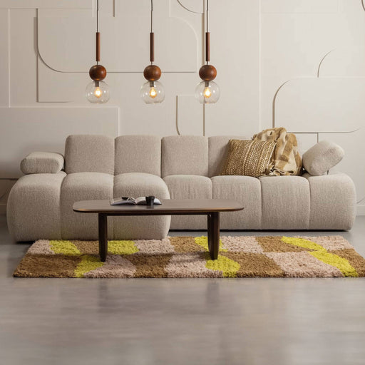 WOOOD Loungebank Mojo Bouclé - Beige Melange - ThatLyfeStyle