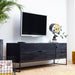 WOOOD TV-meubel Silas Eiken 180cm - zwart - Exclusive