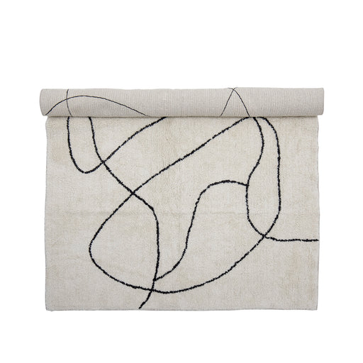 Bloomingville Vloerkleed Viga 120 x 180cm - Wit - ThatLyfeStyle